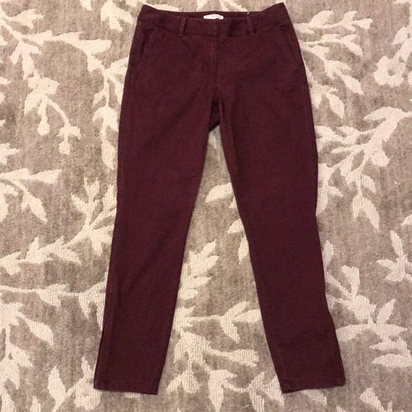 LOFT Pants - 2/$20 LOFT wine skinny dress pants office career
